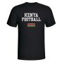 Kenya Football T-Shirt - Black