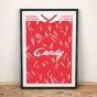 Liverpool 1989-91 Football Shirt Art Print