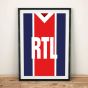 PSG 1981-82 Football Shirt Art Print