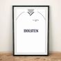 Tottenham 1987 Football Shirt Art Print