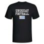 Uruguay Football T-Shirt - Black