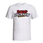 David Beckham Comic Book T-shirt (white)