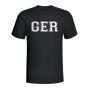 Germany Country Iso T-shirt (black)