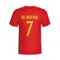 Kevin De Bruyne Belgium Hero T-shirt (red) - Kids