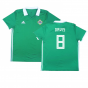 2017-2018 Northern Ireland Home Shirt ((Very Good) L) (Davis 8)