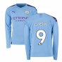 2019-2020 Manchester City Puma Home Long Sleeve Shirt (G JESUS 9)