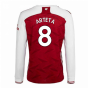 2020-2021 Arsenal Adidas Home Long Sleeve Shirt (ARTETA 8)