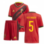 2020-2021 Belgium Home Adidas Mini Kit (VERTONGHEN 5)