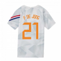 2020-2021 Holland Pre-Match Training Shirt (White) - Kids (F DE JONG 21)