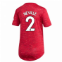 2020-2021 Man Utd Adidas Womens Home Shirt (NEVILLE 2)