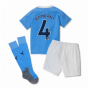 2020-2021 Manchester City Home Little Boys Mini Kit (KOMPANY 4)