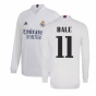 2020-2021 Real Madrid Long Sleeve Home Shirt (BALE 11)