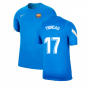 2021-2022 Barcelona Training Shirt (Blue) (TRINCAO 17)