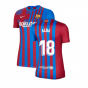2021-2022 Barcelona Womens Home Shirt (JORDI ALBA 18)