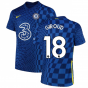 2021-2022 Chelsea Home Shirt (Kids) (GIROUD 18)