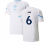 2021-2022 Man City Pre Match Jersey (White) (AKE 6)