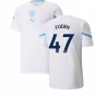 2021-2022 Man City Pre Match Jersey (White) (FODEN 47)