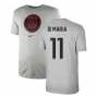 2021-2022 PSG Tee Evergreen Crest (Grey) (DI MARIA 11)