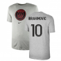 2021-2022 PSG Tee Evergreen Crest (Grey) (IBRAHIMOVIC 10)