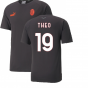 2022-2023 AC Milan Casuals Tee (Black) (THEO 19)