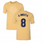 2022-2023 Barcelona Evergreen Crest Tee (Gold) (A INIESTA 8)