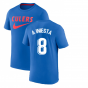 2022-2023 Barcelona Swoosh Club Tee (Blue) (A INIESTA 8)