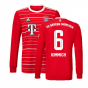 2022-2023 Bayern Munich Long Sleeve Home Shirt (Kids) (KIMMICH 6)