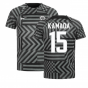 2022-2023 Eintracht Frankfurt Pre-Match Shirt (Black) (KAMADA 15)