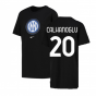 2022-2023 Inter Milan Crest Tee (Black) (CALHANOGLU 20)