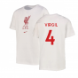 2022-2023 Liverpool Crest Tee (White) - Kids (VIRGIL 4)