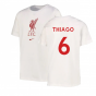 2022-2023 Liverpool Crest Tee (White) (THIAGO 6)