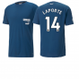 2022-2023 Man City Casuals Tee (Blue) (LAPORTE 14)