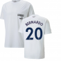 2022-2023 Man City Casuals Tee (White) (BERNARDO 20)