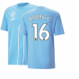 2022-2023 Man City FtblCulture Tee (Blue) (RODRIGO 16)