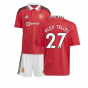 2022-2023 Man Utd Home Mini Kit (ALEX TELLES 27)