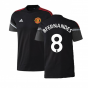 2022-2023 Man Utd Training Tee (Black) (B.FERNANDES 8)