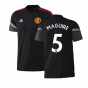 2022-2023 Man Utd Training Tee (Black) (MAGUIRE 5)