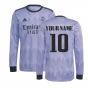 2022-2023 Real Madrid Long Sleeve Away Shirt (Your Name)