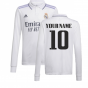 2022-2023 Real Madrid Long Sleeve Home Shirt (Your Name)