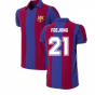 FC Barcelona 1980 - 81 Retro Football Shirt (F.DE JONG 21)