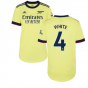 Arsenal 2021-2022 Away Shirt (Ladies) (WHITE 4)