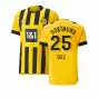 2022-2023 Borussia Dortmund Authentic Home Shirt (BELLINGHAM 22)