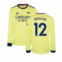 Arsenal 2021-2022 Long Sleeve Away Shirt (WILLIAN 12)