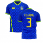 Brazil 2021-2022 Away Concept Football Kit (Fans Culture) (R CARLOS 3)