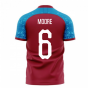East London 2025-2026 Home Concept Football Kit (Libero) (MOORE 6)