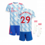 Man Utd 2021-2022 Away Mini Kit (WAN BISSAKA 29)