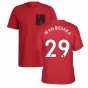 Man Utd 2021-2022 STR Graphic Tee (Red) (WAN BISSAKA 29)