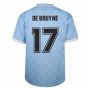 Manchester City 1988 Retro Football Shirt (DE BRUYNE 17)