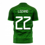 Mexico 2024-2025 Home Concept Football Kit (Libero) (LOZANO 22)