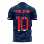 Paris 2024-2025 Home Concept Football Kit (Libero) (RONALDINHO 10)